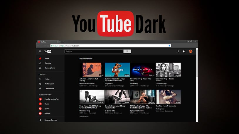如何找到并打开YouTube的黑暗隐藏模式